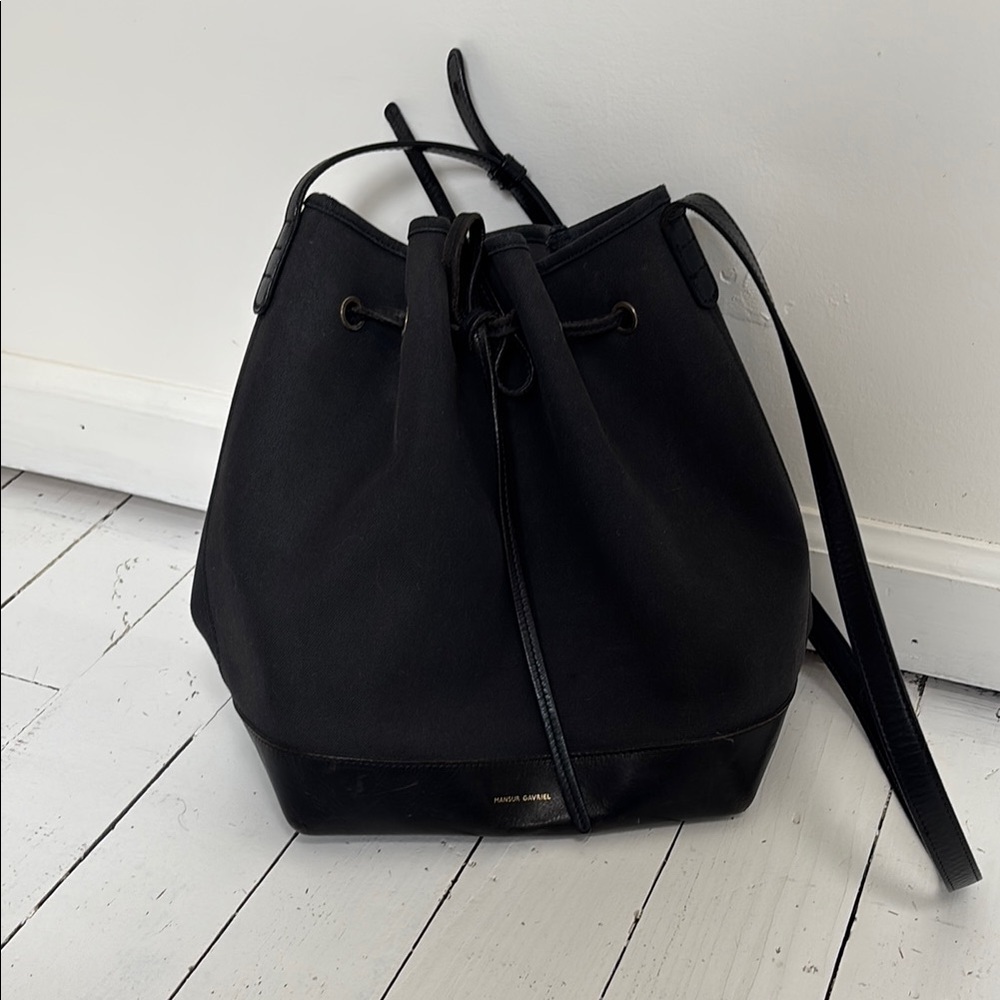 Mansur Gavriel Black Bucket Bag